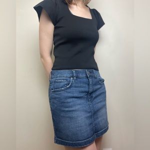 Express denim mini skirt